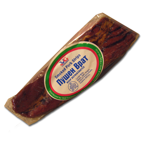 Smoked Pork Strips Aprox 1lb  VG Commerce